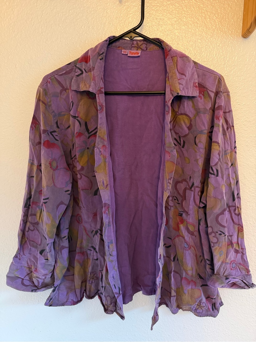 Purple Floral Lightweight Shirt